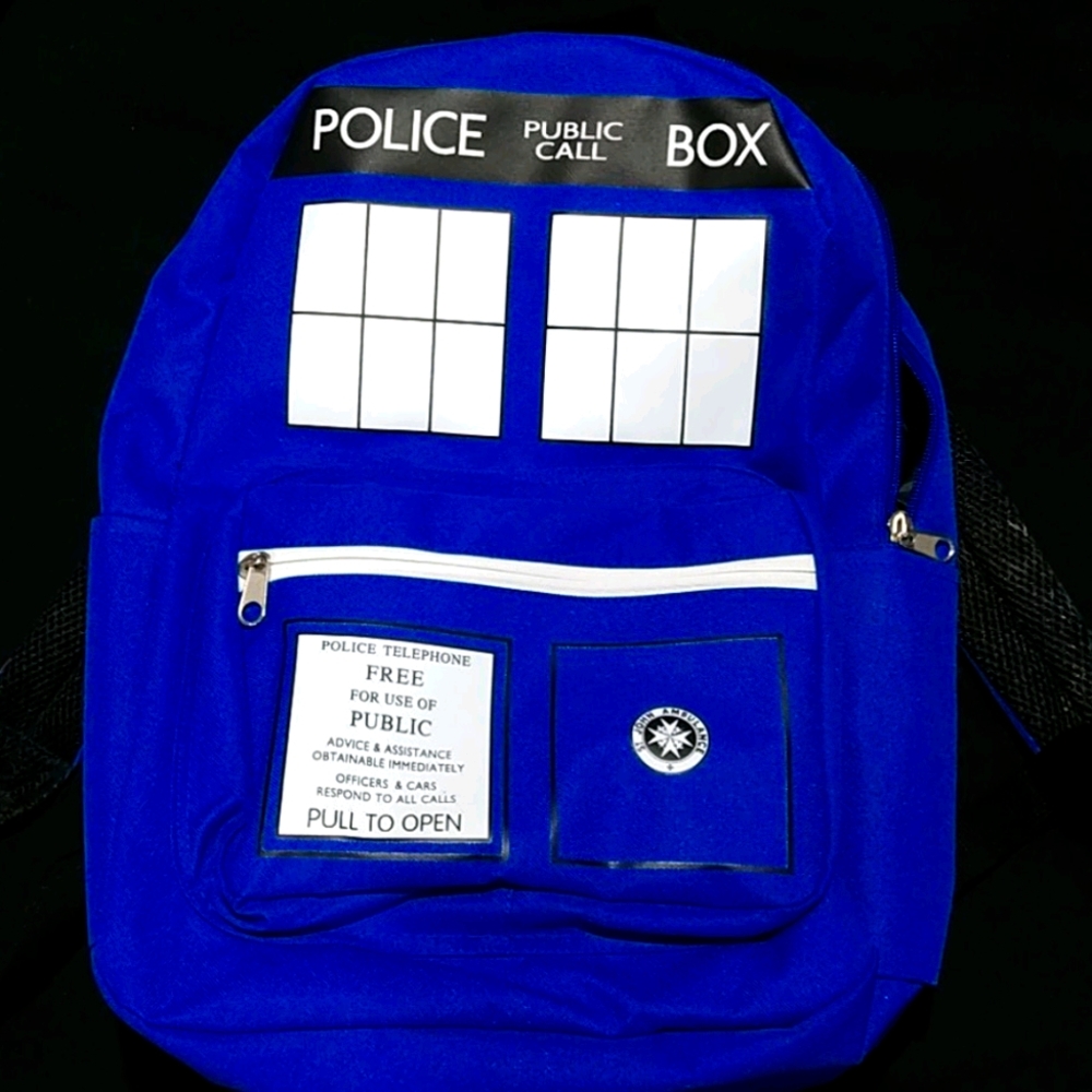 Doctor Who Call Box Backpack
